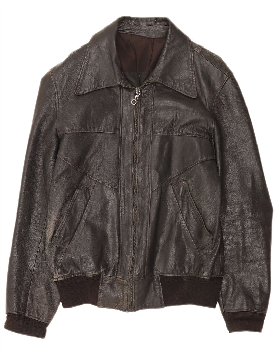 Vintage muška kožna jakna UK 36 Mala crna