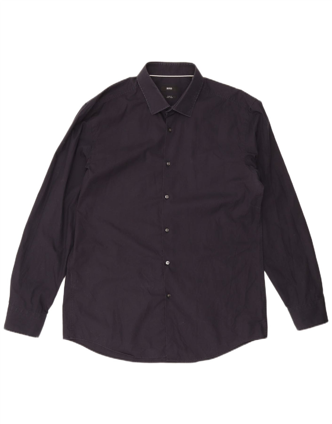 HUGO BOSS Muška uska košulja veličina 44 17 1/2 XL tamnoplavi pamuk