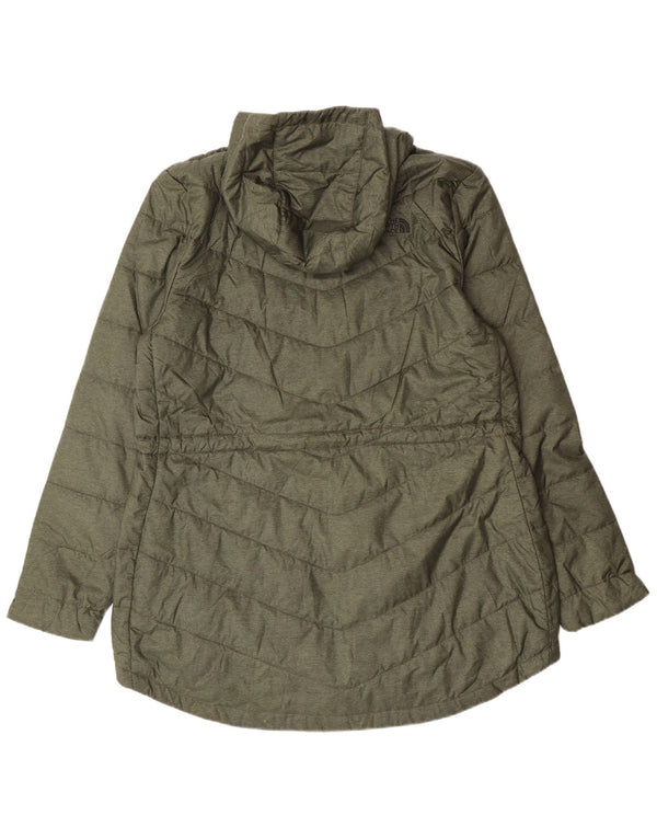 The North Face ženski podstavljeni kaput s kapuljačom UK 18 XL kaki poliesterski moderni