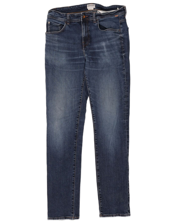 Timberland Mens Skinny Jeans W34 L34 Blue Cotton