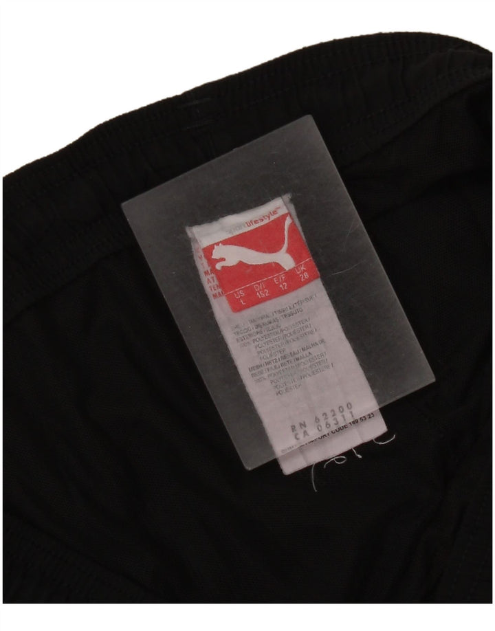 Puma Boys Graphic Sport Shorts 11-12 Years Black Poliester