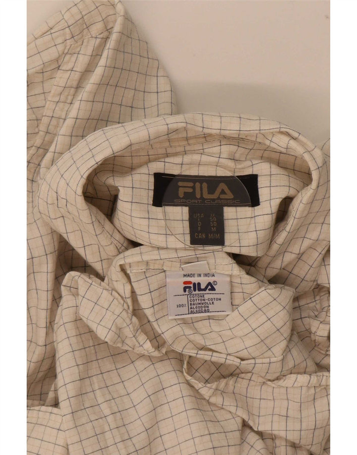 Fila Muška košulja Srednje bež karirani pamuk