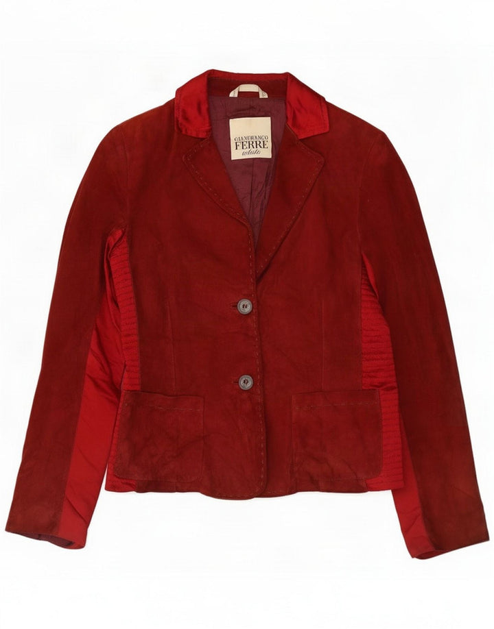 Gianfranco Ferre Ženska jakna s 2 gumba IT 42 Medium Red Colourblock