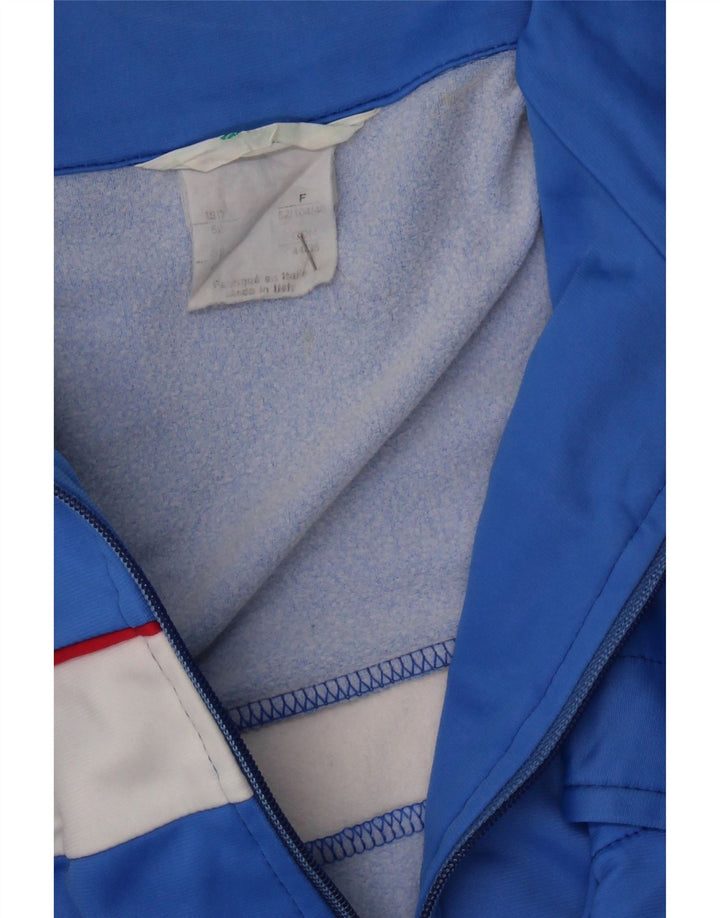 ICARUS Mens Tracksuit Top Jacket UK 42 Large Blue Colourblock Triacetate Vintage Icarus and Second-Hand Icarus from Messina Hembry 