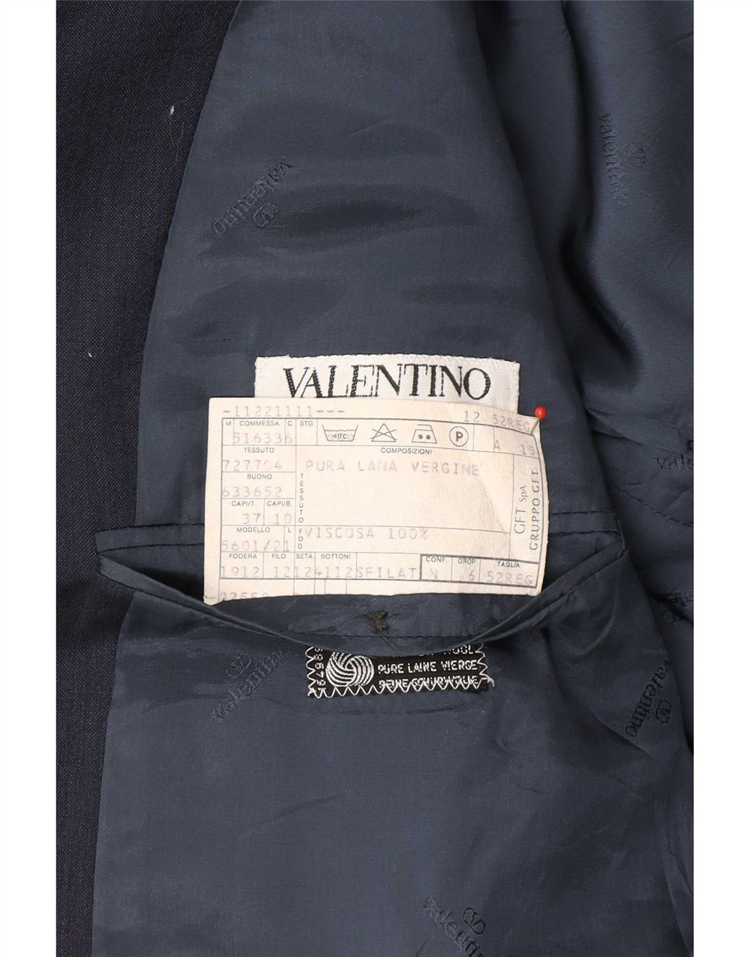 Valentino muška jakna sa 2 gumba IT 52 XL mornarsko plava nova vuna