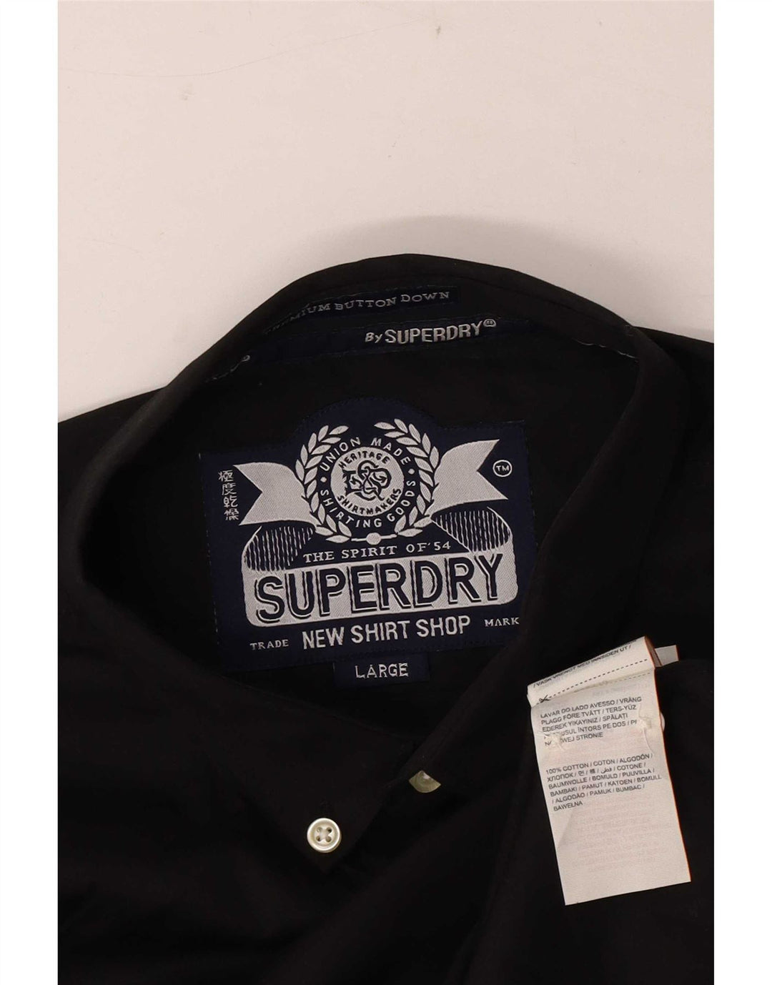 Superdry muška košulja velika crna pamučna