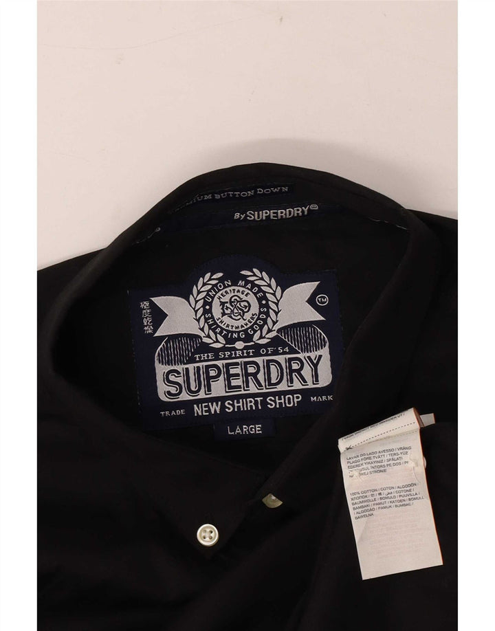 Superdry muška košulja velika crna pamučna