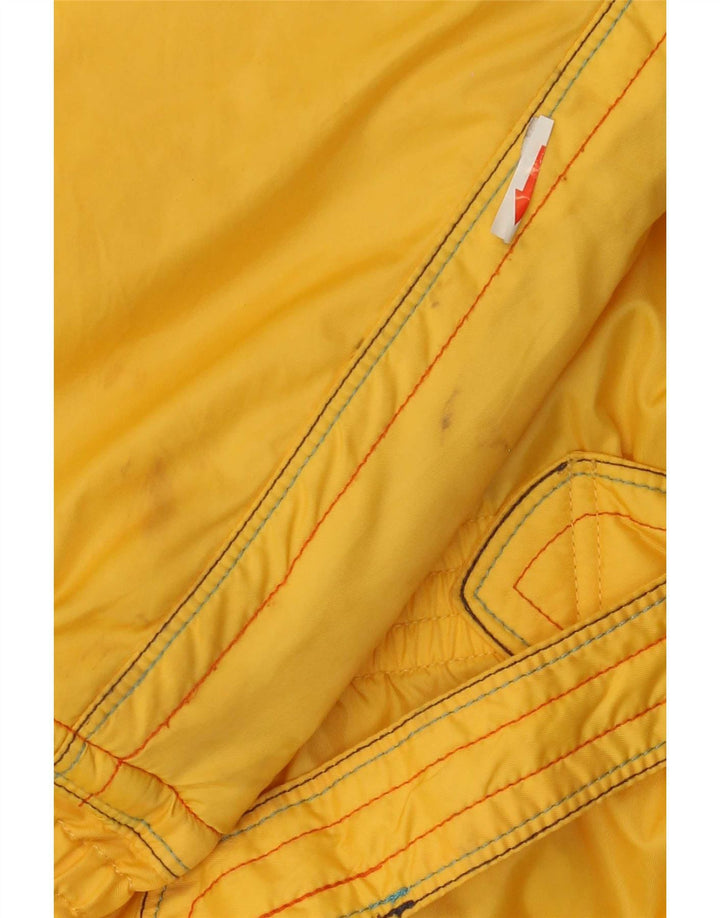 Velika ženska skijaška jakna s kapuljačom Ellesse UK 14 Large Yellow Colourblock
