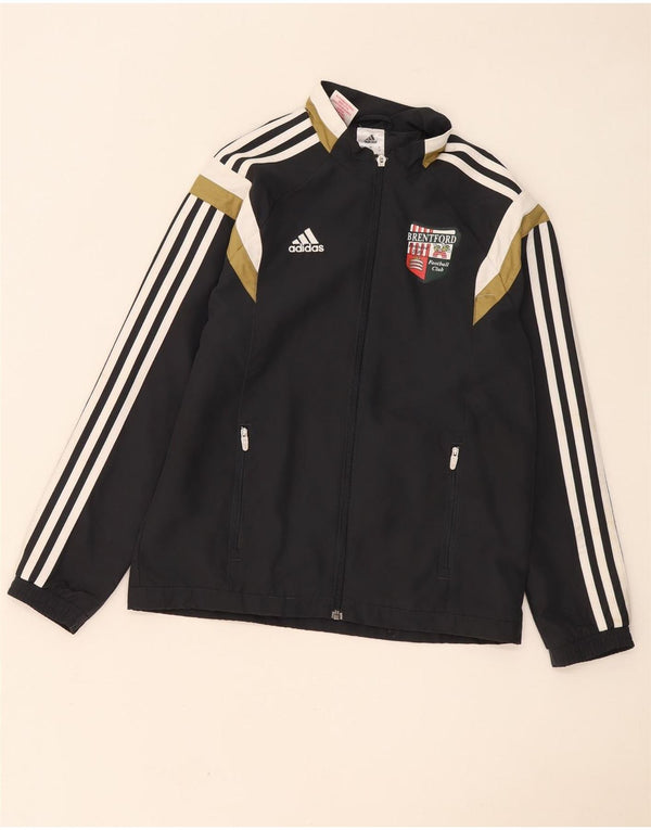 Gornja jakna za trenirku Adidas Boys Brentford FC 11-12 godina Black Colourblock