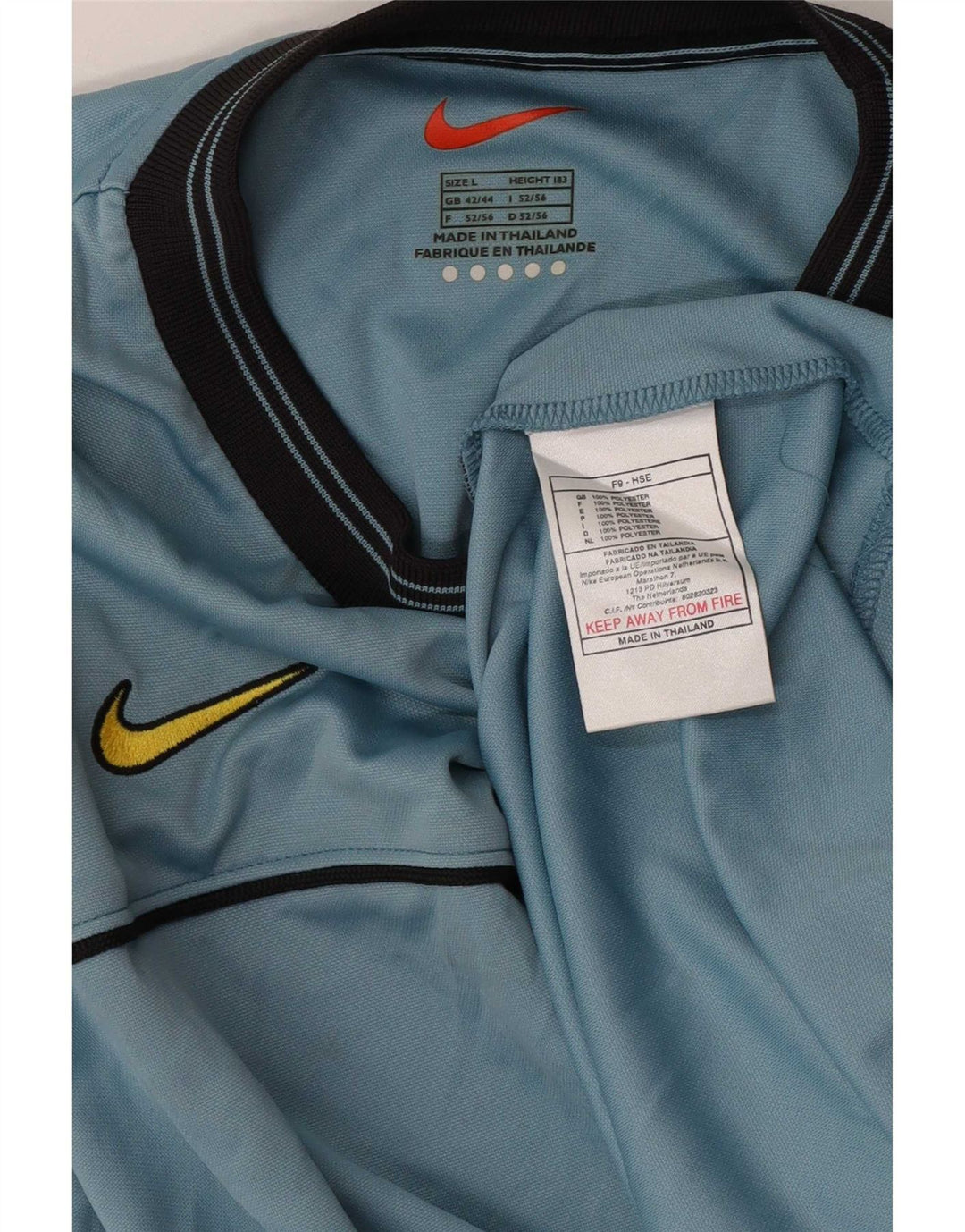 Nike Mens Inter Milan T-Shirt Top UK 42/44 Veliki plavi poliester