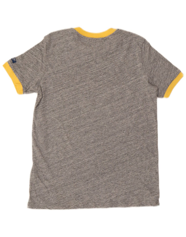 SUPERDRY Ženska majica kratkih rukava s grafičkim motivima UK 8 Mali sivi flekasti pamuk