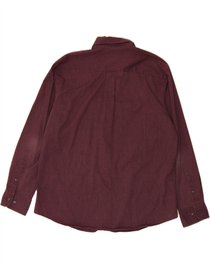 DOCKERS Mens Shirt XL Burgundy Cotton Vintage Dockers and Second-Hand Dockers from Messina Hembry 