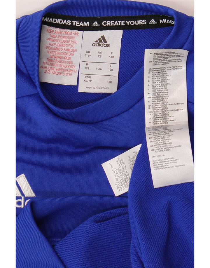 Adidas trenirka za dječake 7-8 godina, plavi poliester