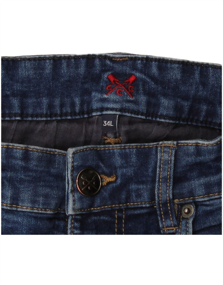 Crew Clothing Muške uske traperice W32 L34 Plava