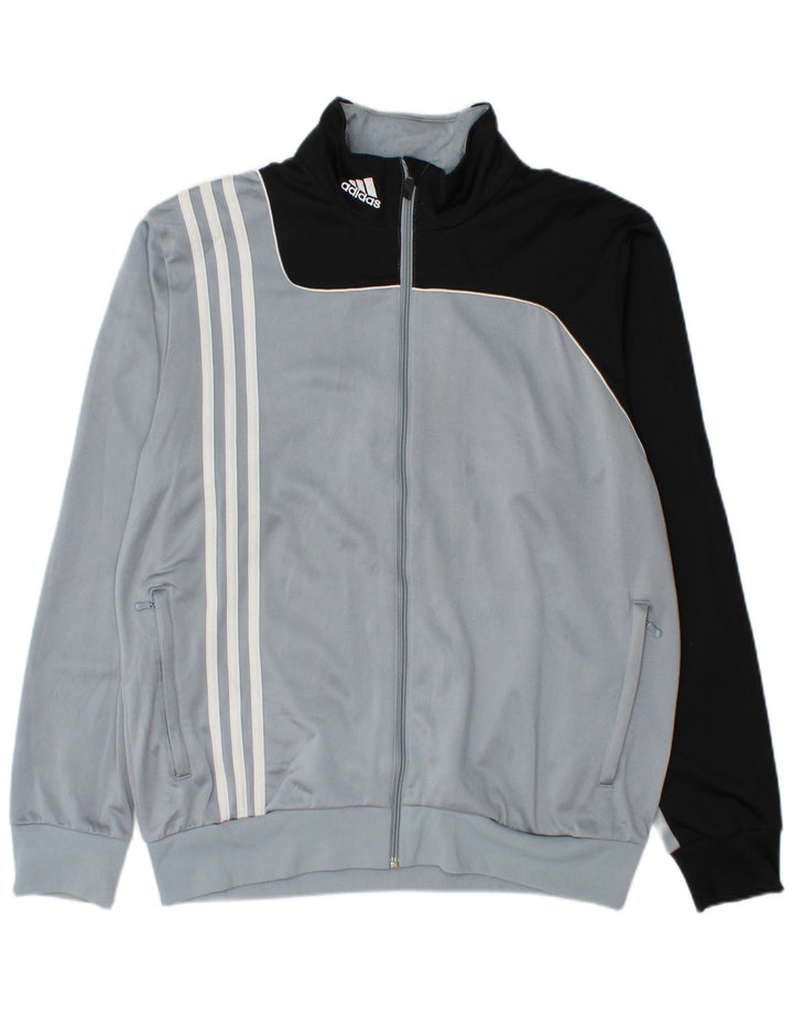 Adidas muška trenirka gornja jakna UK 40/42 poliester srednje sive boje