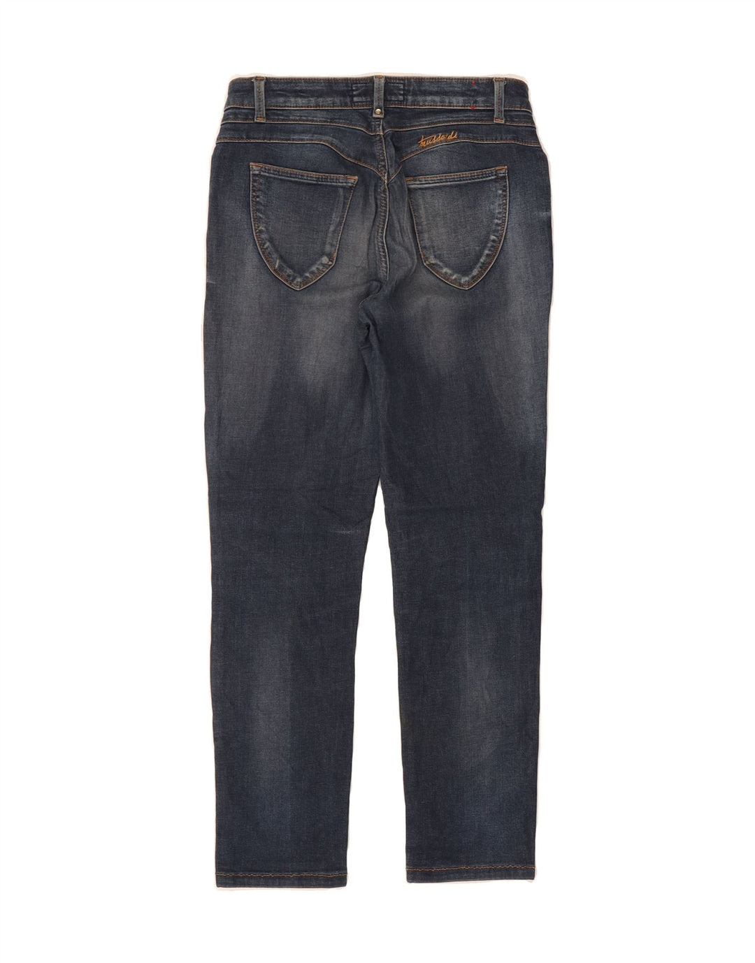 TRUSSARDI Womens Slim Jeans IT 42 Medium W28 L27 Blue Vintage Trussardi and Second-Hand Trussardi from Messina Hembry 