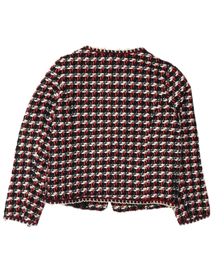 Zara ženski sako Regular Fit UK 10 mali višebojni karirani