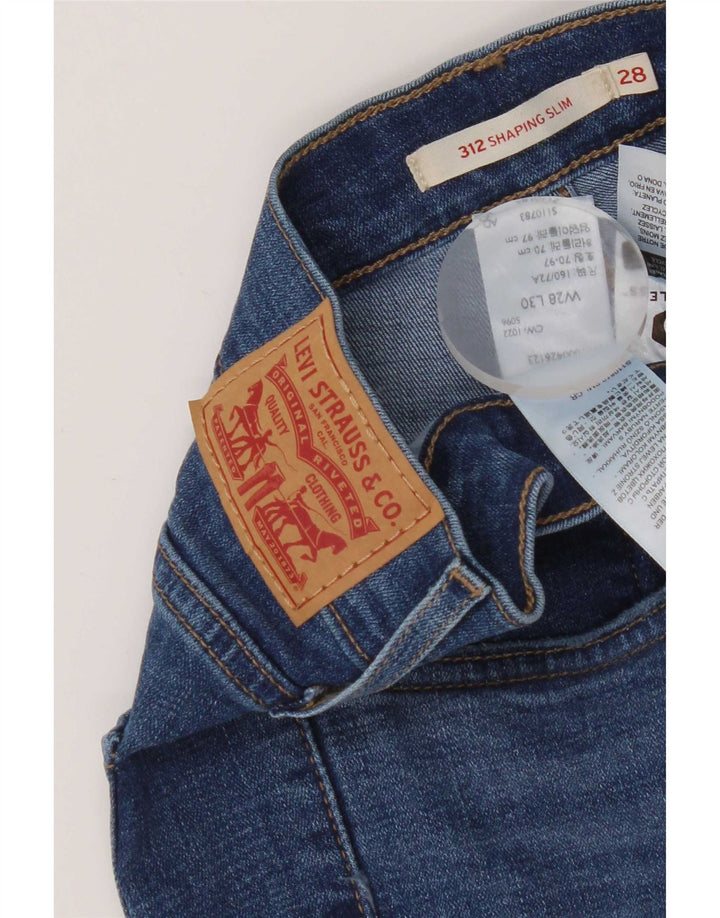 Levi's ženske 312 uske traperice W28 L30 plavi pamuk