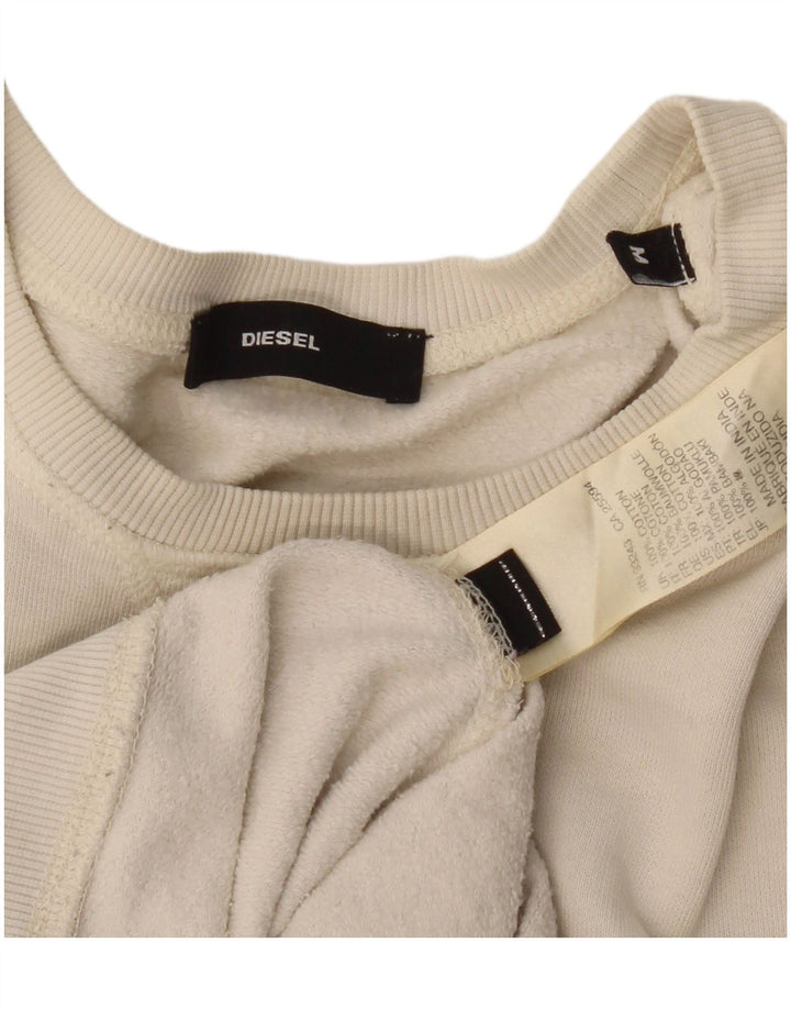 Diesel Ženska prekomjerna majica s grafičkim motivima UK 12 srednje bijele cvjetne