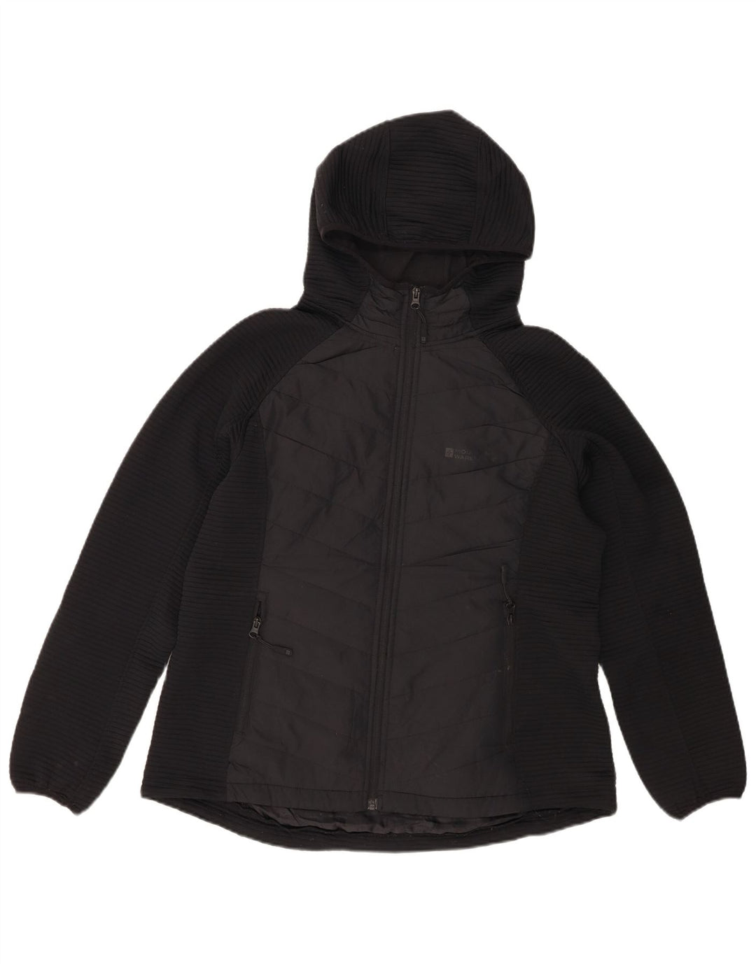 MOUNTAIN WAREHOUSE Womens Hooded Padded Jacket UK 16 Large  Black