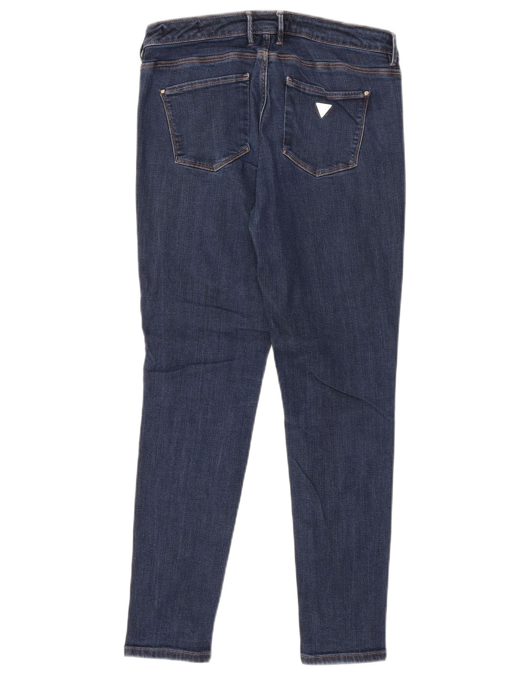 GUESS Ženske uske traperice srednjeg rasta W30 L28 tamnoplavi liocel