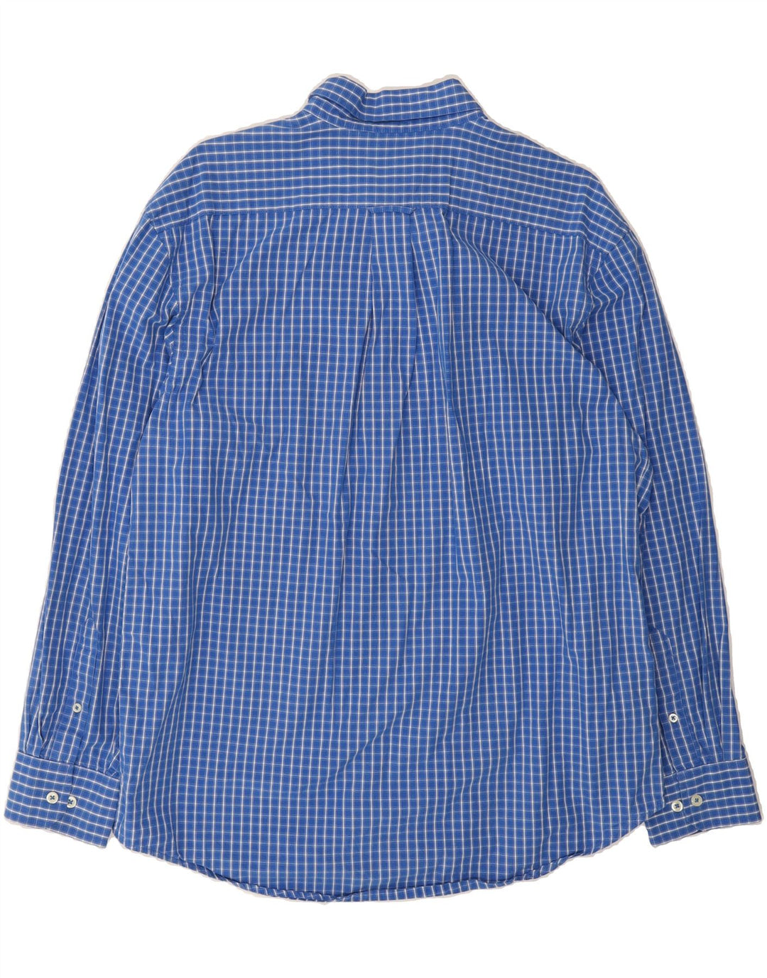 IZOD Mens Shirt Large Blue Check Cotton Vintage Izod and Second-Hand Izod from Messina Hembry 