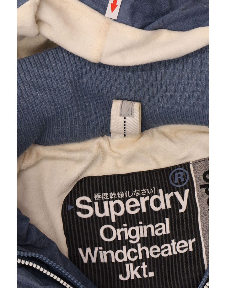 Superdry ženska vjetrovka s grafičkim motivima UK 14 srednje plava