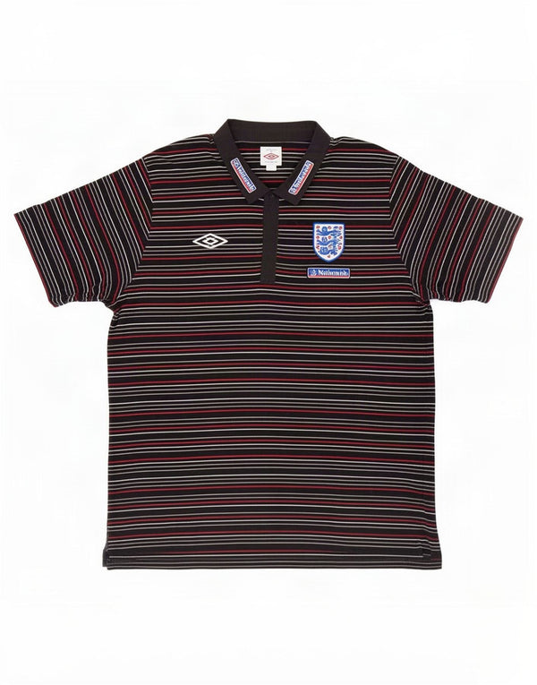Muška polo majica Umbro England Graphic 3XL pamuk s raznobojnim prugama