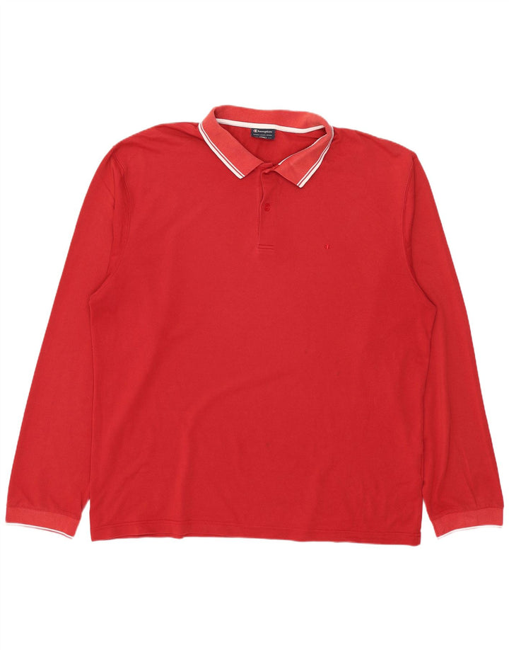 Champion muška polo majica dugih rukava 2XL crvena