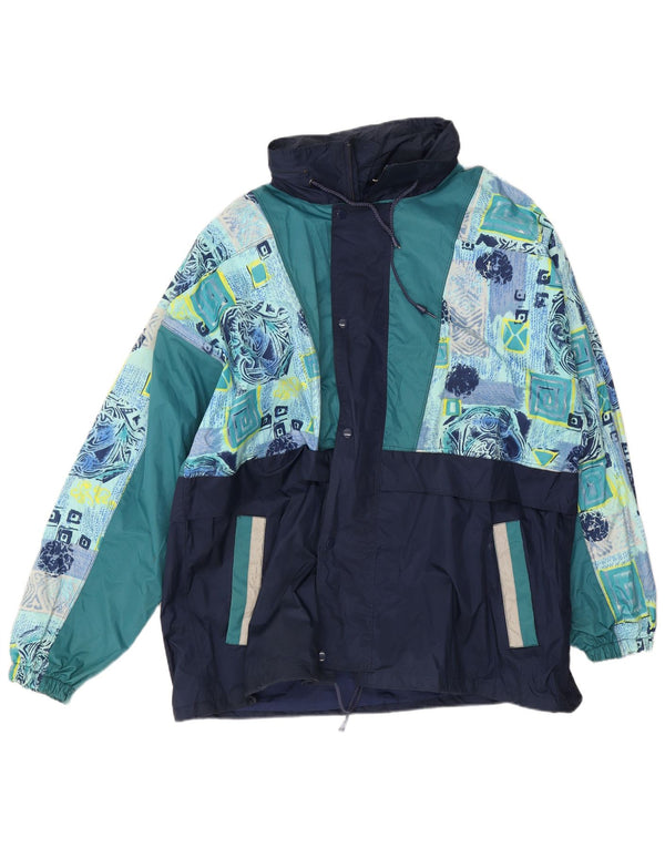 Shamp muška kišna jakna UK 42 XL mornarsko plava poliamidna boja