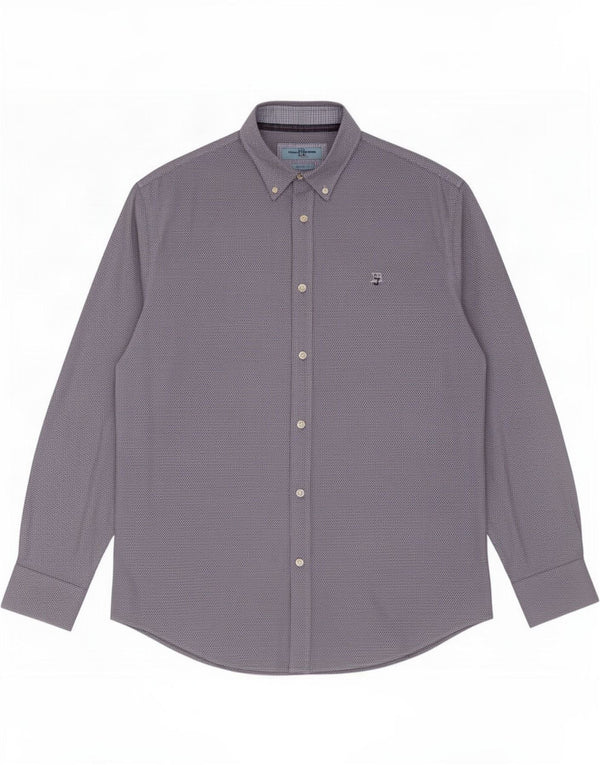 Harmont & Blaine Mens Regular Fit Shirt 2XL Blue Geometric Cotton