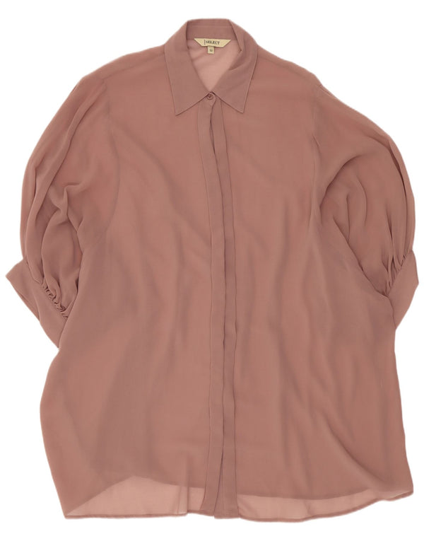 Vintage ženska košulja kratkih rukava bluza IT 52 2XL ružičasta