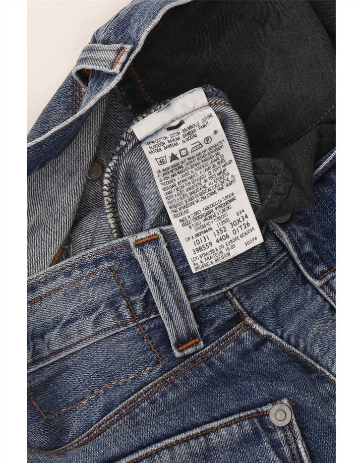 Levi's dizajnirane muške ravne traperice W30 L34 plavi pamuk