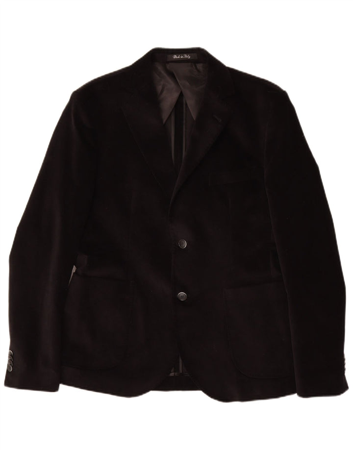 VINTAGE muška jakna sa 2 gumba IT 50 veliki crni pamuk