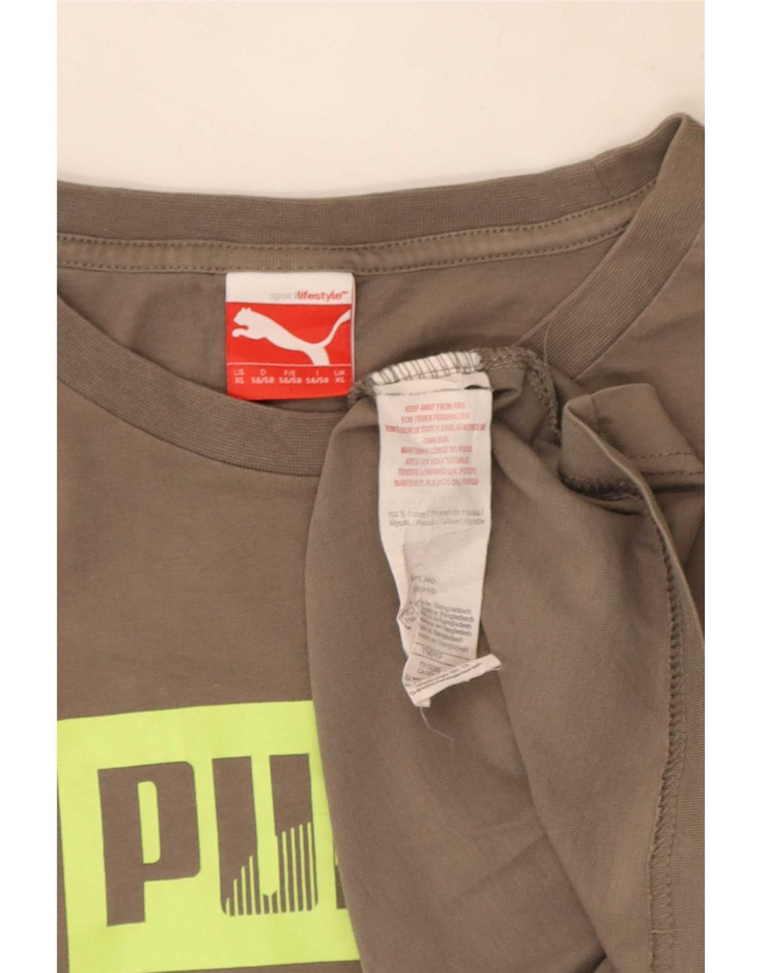 Puma muška majica s grafičkim motivima XL, sivi pamuk