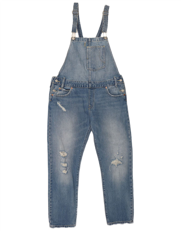 Ravne traperice Levi's, srednje duge hlače W36 L27 Plave