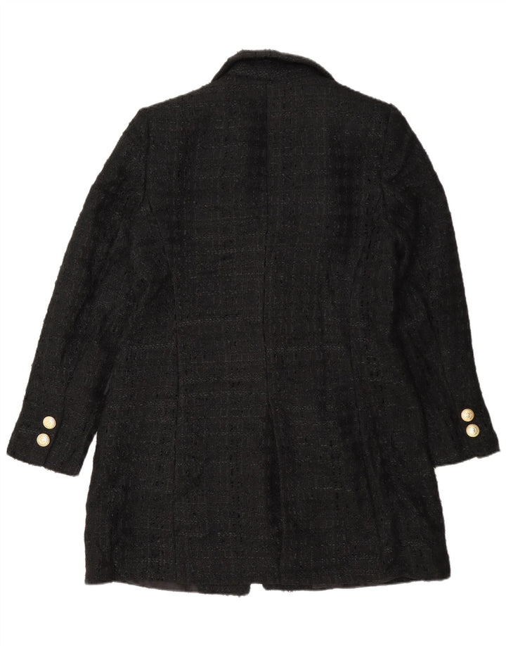Zara ženski kaput UK 16 Large Black Flected