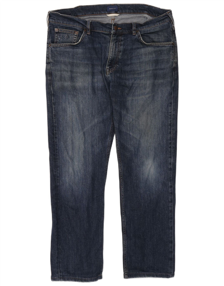 Gant Mens Regular Straight Jeans W36 L32 Plavi pamuk