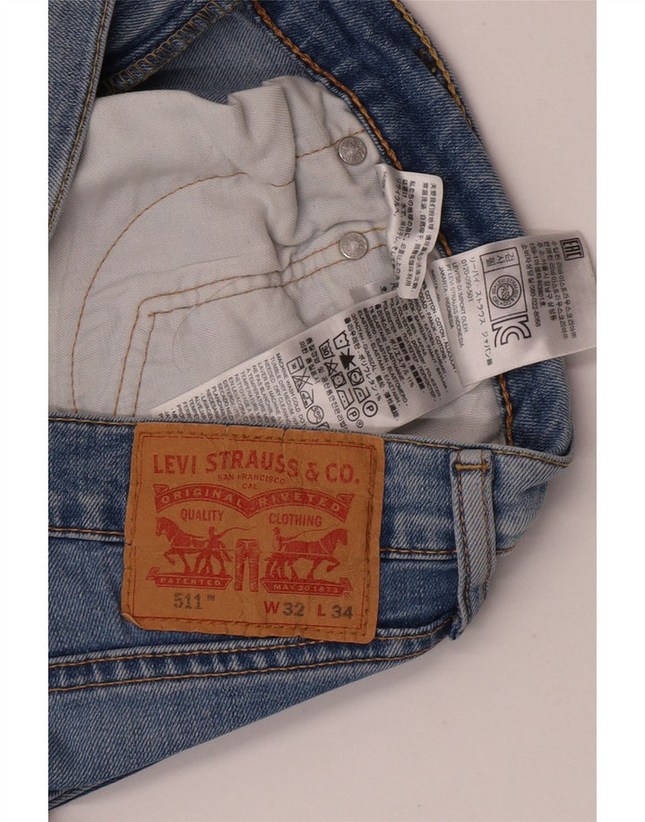Levi's Muške 511 Slim Traperice W32 L34 Plava Pamuk