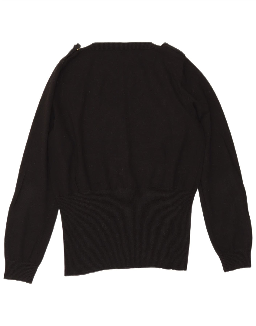 MARELLA Ženski vojni džemper s V-izrezom UK 20 2XL crna viskoza