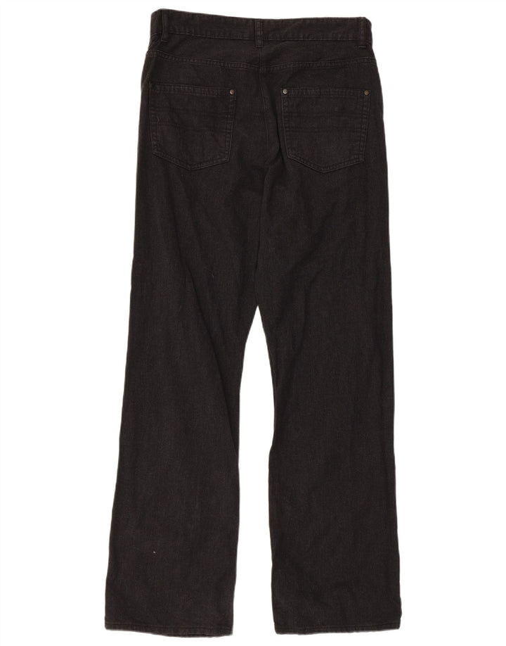 JAEGER Mens Straight Casual Trousers W32 L31 Black