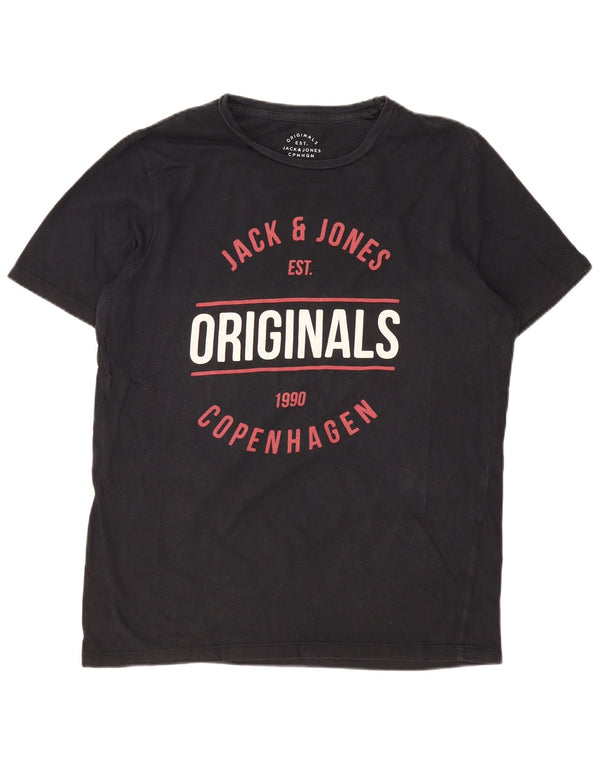 JACK & JONES Originals muška majica kratkih rukava XL, crni pamuk