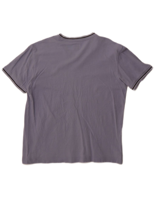 Calvin Klein Jeans Womens T-Shirt Top UK 18 XL Purple Cotton