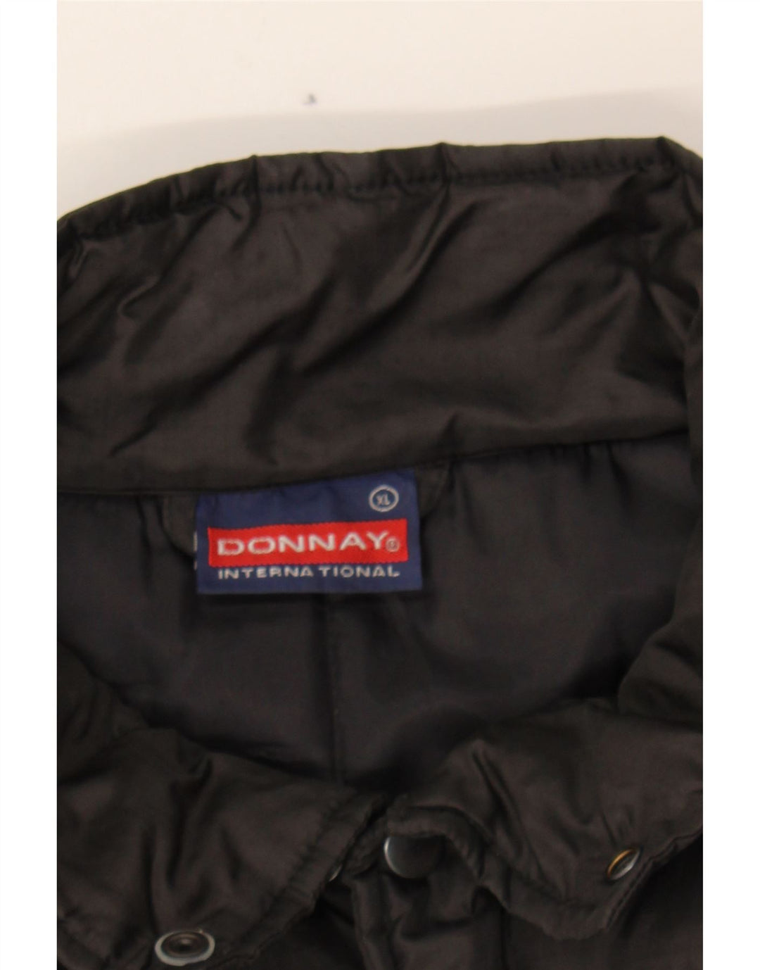 DONNAY Mens Padded Jacket UK 42 XL Black Nylon Vintage Donnay and Second-Hand Donnay from Messina Hembry 