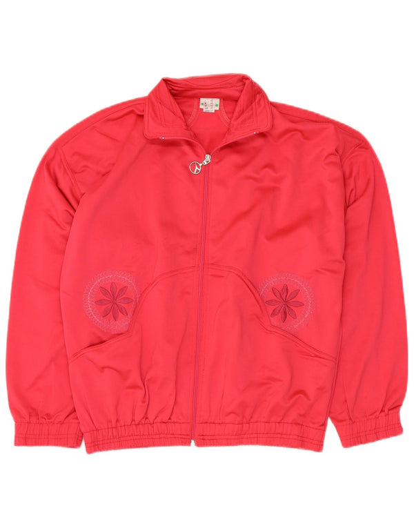 DIADORA Ženska gornja jakna trenirke IT 42 Srednje crveni poliester