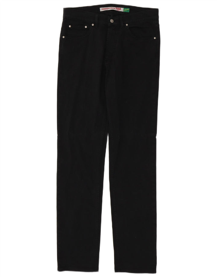 CARRERA Mens 700 Regular Straight Jeans W32 L35 Crni pamuk