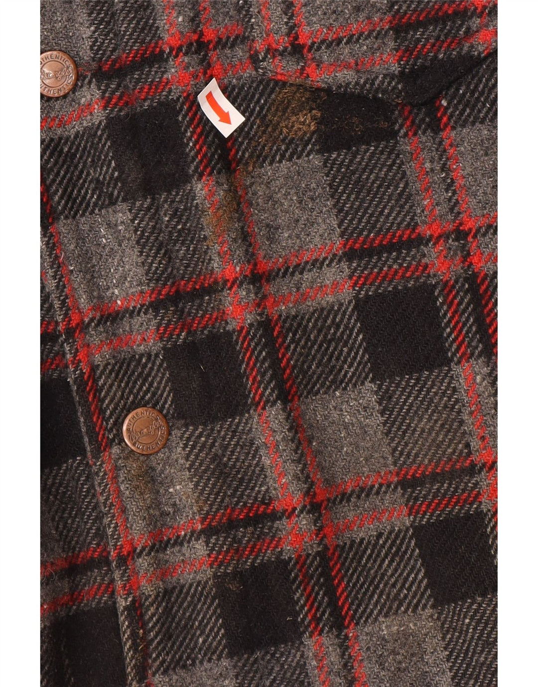 Wrangler muška bomber jakna UK 42 XL siva karirana vuna