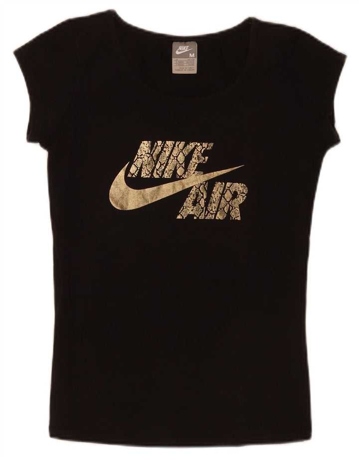 Nike Ženska grafička majica kratkih rukava UK 10/12 srednje crna
