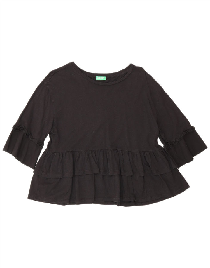 Benetton ženski gornji dio bluze 3/4 rukava US 4 Small Black