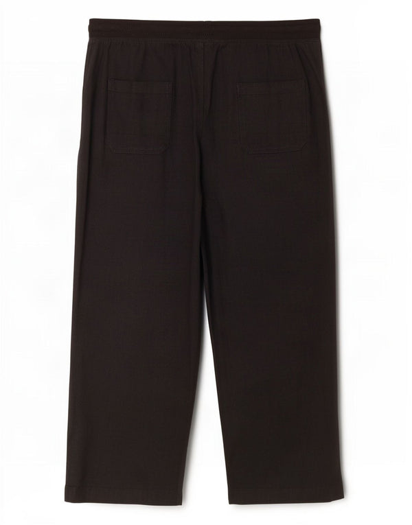 Marks & Spencer ženske ravne chino hlače UK 14 Large W34 L29 crne